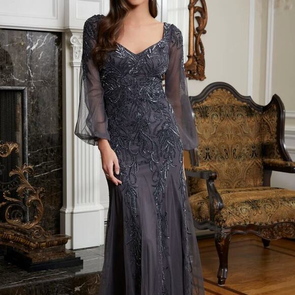 Madaline gardner Dresses & Skirts - NEW Madaline Gardner Crystal Beaded Gown US24​​